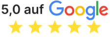 5,0 auf Google – 5 Sterne